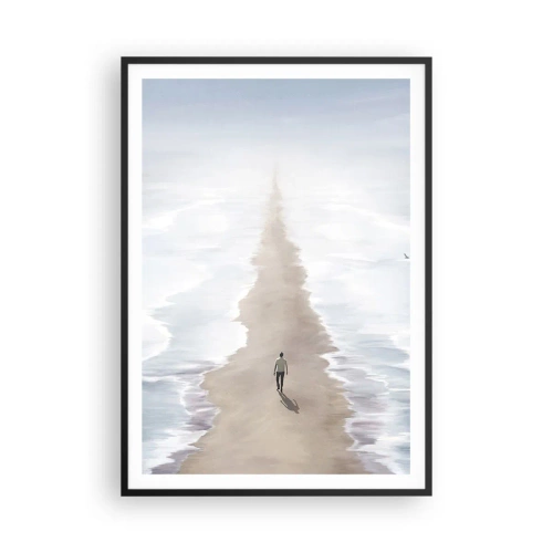 Plakat i sort ramme - Lys fremtid - 70x100 cm