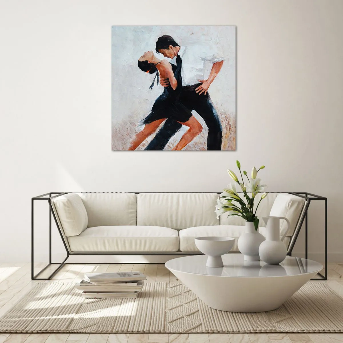 Billede på glas - Mine drømmes tango - 30x30 cm