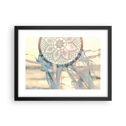 Plakat i sort ramme - Totem med blonder - 40x30 cm