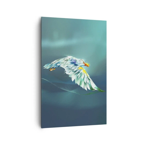 Lærredstryk - Billede på lærred - Den ørnelignende kraft i din flugt - 80x120 cm