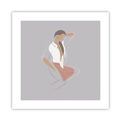 Plakat - Omrids af nåde - 40x40 cm