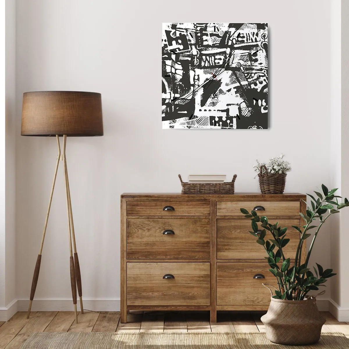 Vægur, Uret - Orden eller kaos? - 30x30 cm