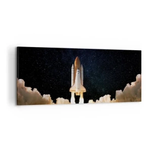 Lærredstryk - Billede på lærred - Ad astra! - 100x40 cm