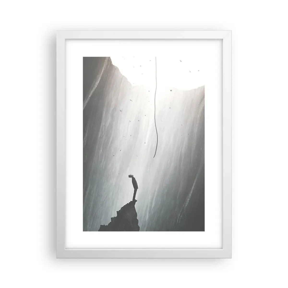Plakat i hvid ramme - Der er altid en vej ud - 30x40 cm