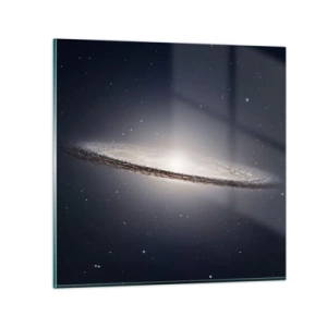 Billede på glas - Der var engang i en galakse langt, langt borte.... - 60x60 cm