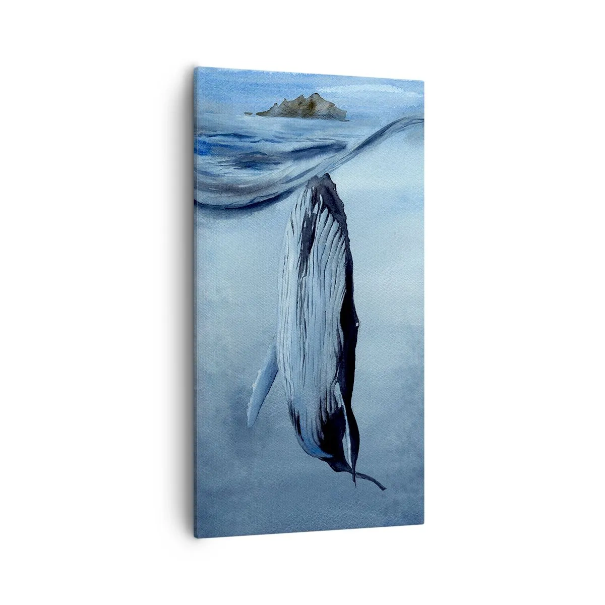 Lærredstryk - Billede på lærred - To verdener i nord - 55x100 cm