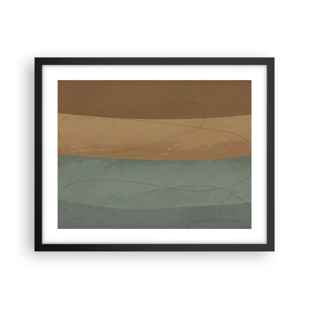 Plakat i sort ramme - Vandret sammensætning - 50x40 cm