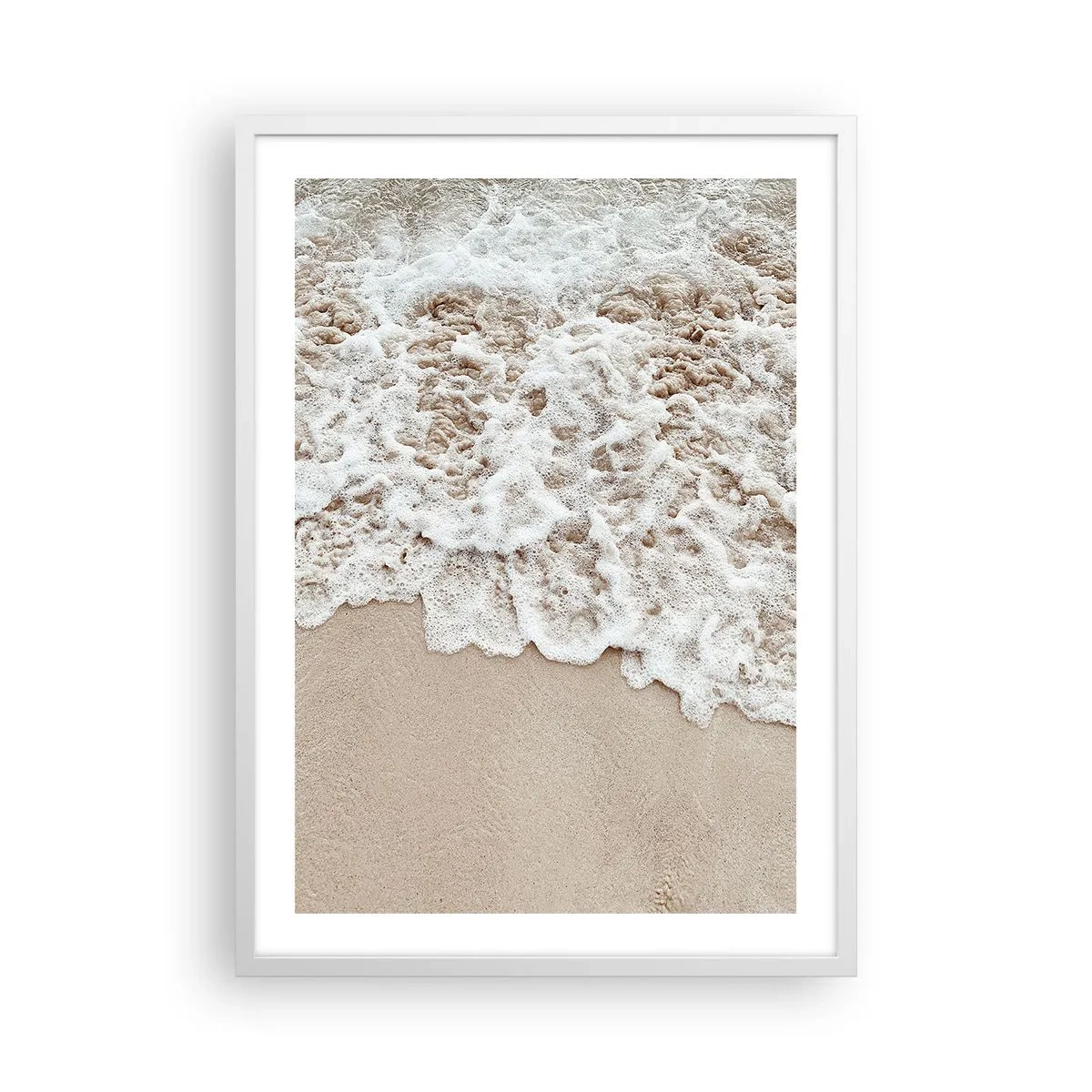 Plakat i hvid ramme - Jeg er straks tilbage - 50x70 cm