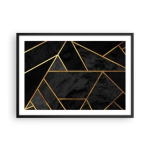 Plakat i sort ramme - Mørke og lys - 70x50 cm
