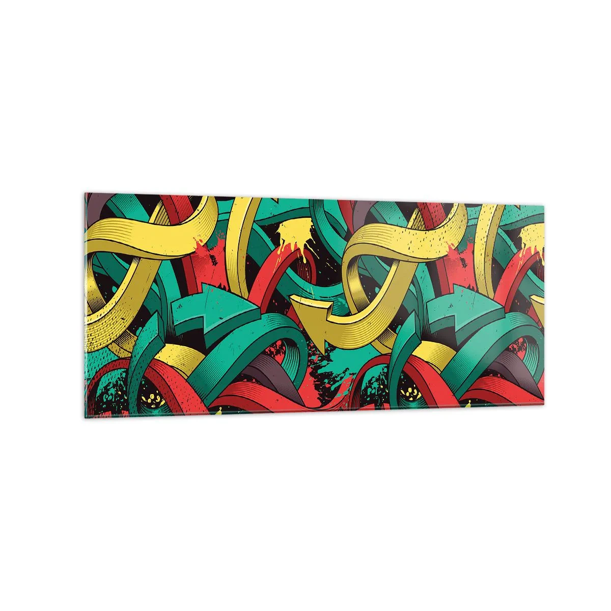 Billede på glas - Hvilken vej skal man gå? - 120x50 cm