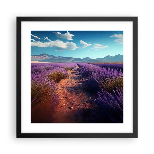 Plakat i sort ramme - Duftende marker - 40x40 cm