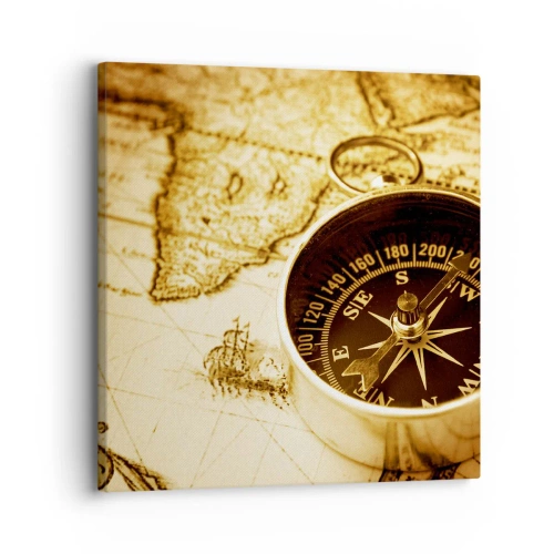 Lærredstryk - Billede på lærred - Øst eller vest? - 30x30 cm