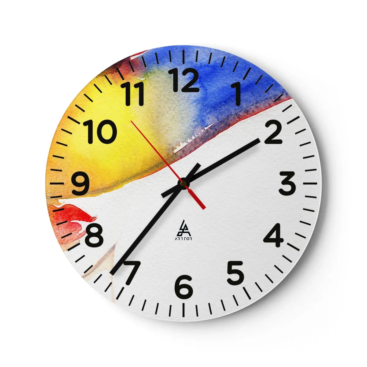 Vægur, Uret - Portræt af en dame    - 30x30 cm