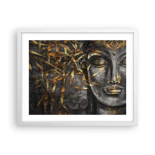 Plakat i hvid ramme - Mærk freden - 50x40 cm