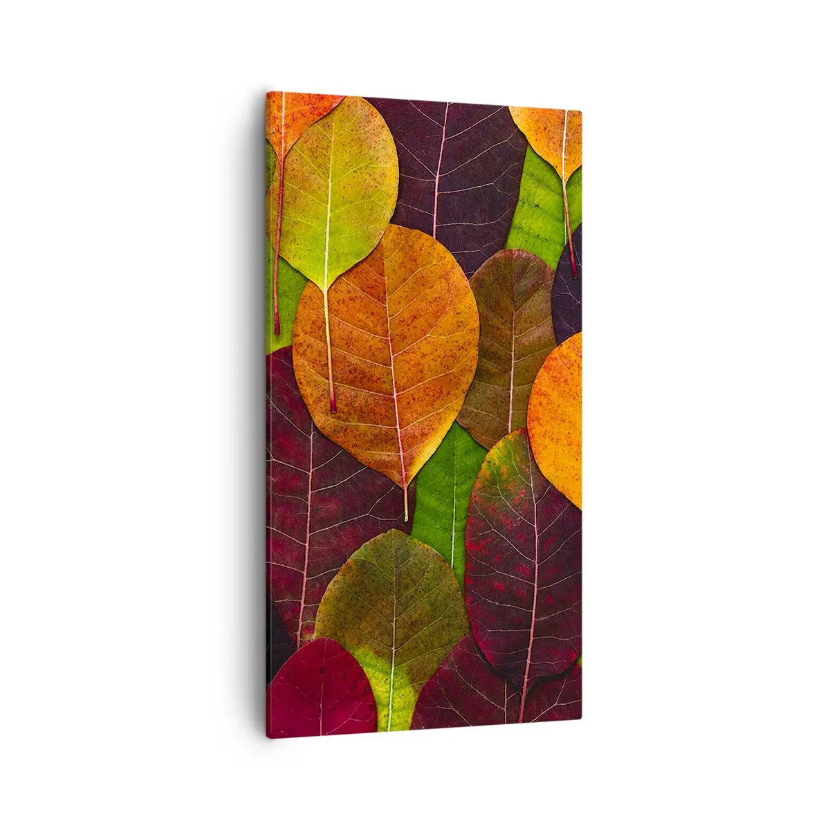 Lærredstryk - Billede på lærred - Efterårsmosaik - 55x100 cm