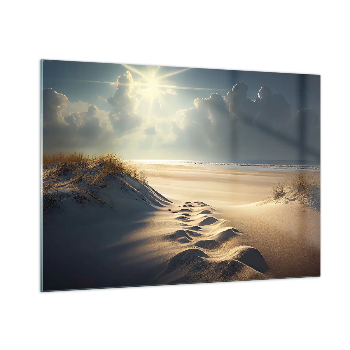 Billede på glas - Beroligende landskab - 100x70 cm