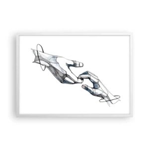 Plakat i hvid ramme - En god gestus - 70x50 cm