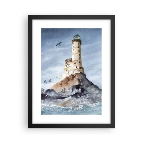 Plakat i sort ramme - Uovervindelig - 30x40 cm