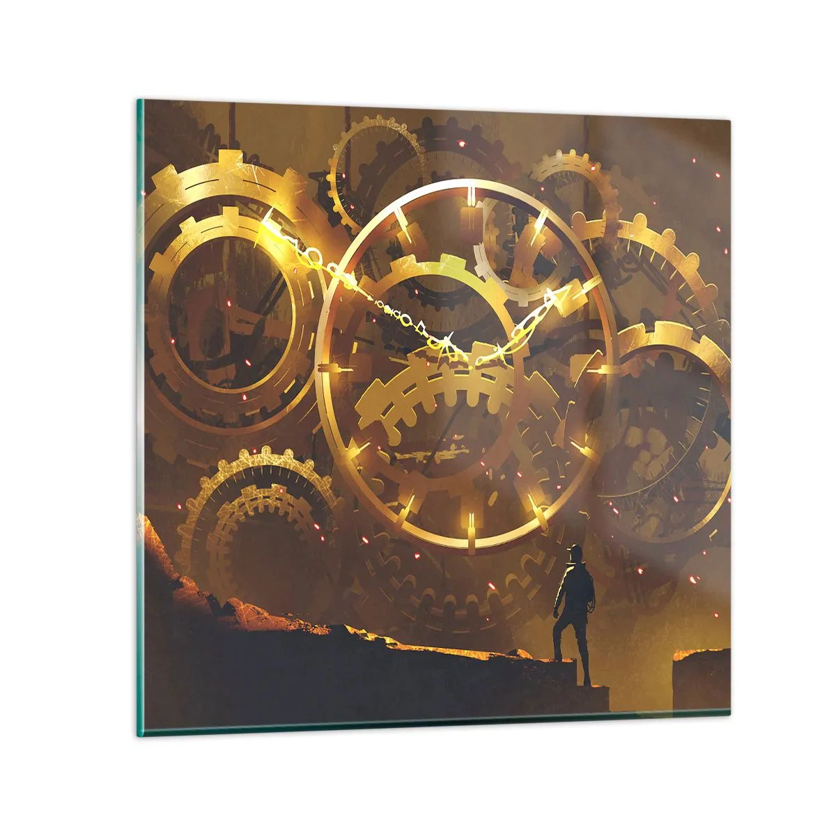 Billede på glas - Ved tidens kilde - 30x30 cm