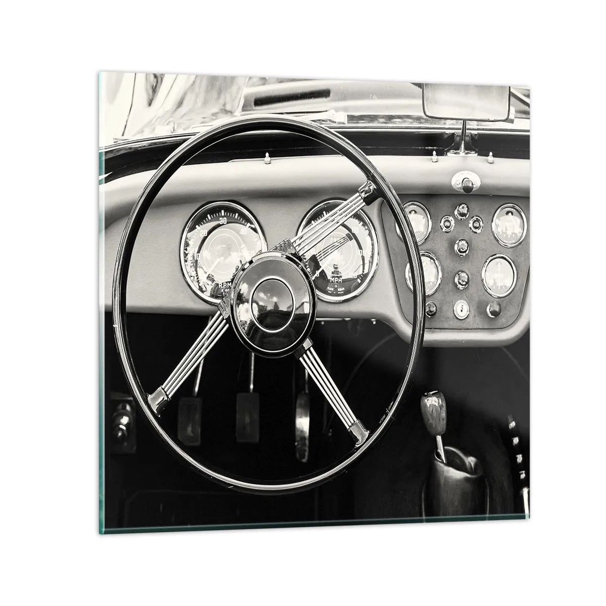 Billede på glas - En drøm for samlere - 70x70 cm