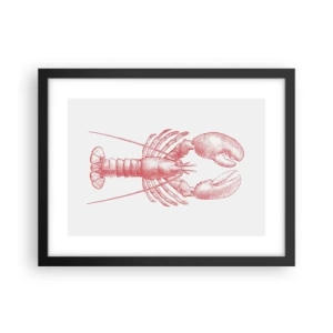 Plakat i sort ramme - Hummer, der er Homer værdig - 40x30 cm