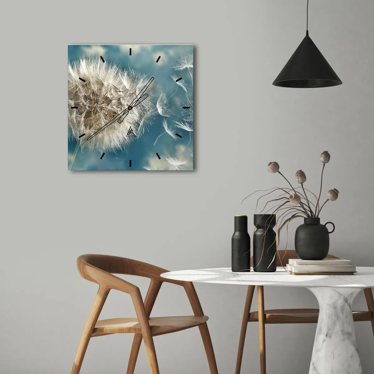 Vægur, Uret - En engels åndedræt - 30x30 cm