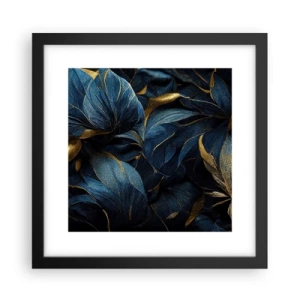 Plakat i sort ramme - Foret med guld - 30x30 cm