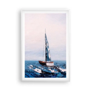 Plakat i hvid ramme - Vindens broderskab - 61x91 cm