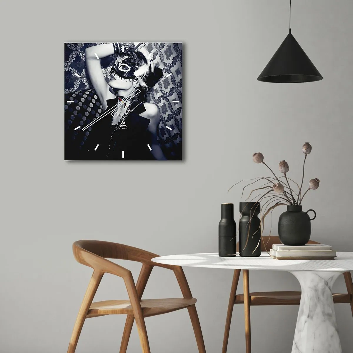 Vægur, Uret - Dekorationer, pynt, mønstre... - 40x40 cm