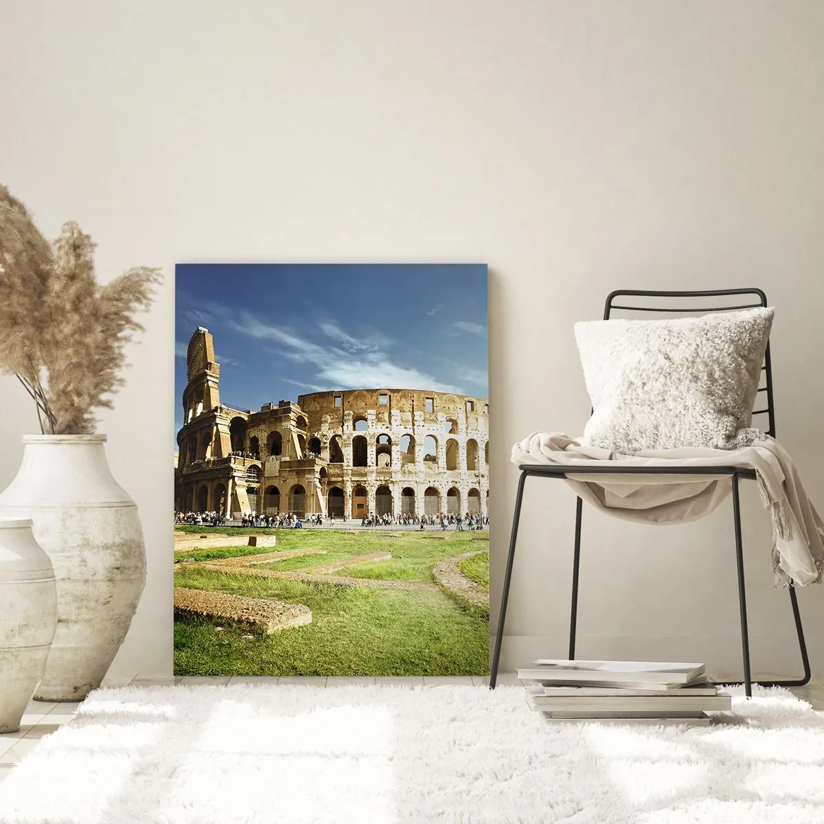 Billede på glas - Du kan stadig høre våbenklirren - 70x100 cm