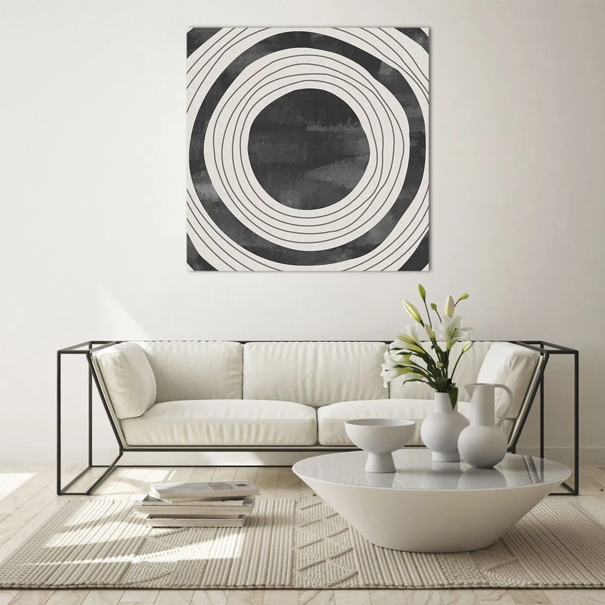 Billede på glas - Lige til det punkt - 50x50 cm