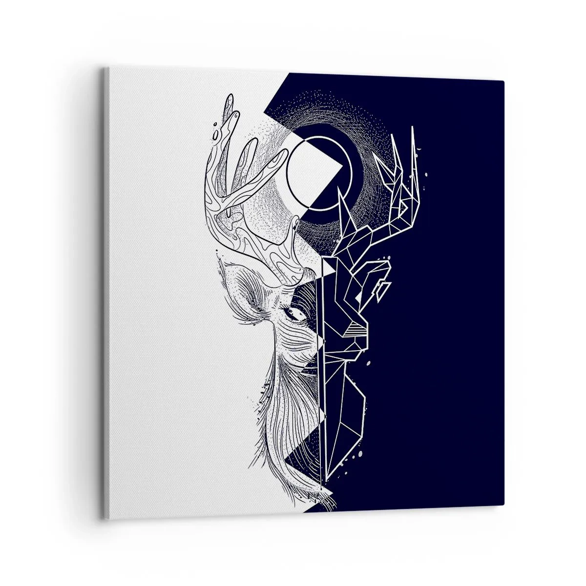 Lærredstryk - Billede på lærred - Modsætningernes kamp og enhed - 60x60 cm