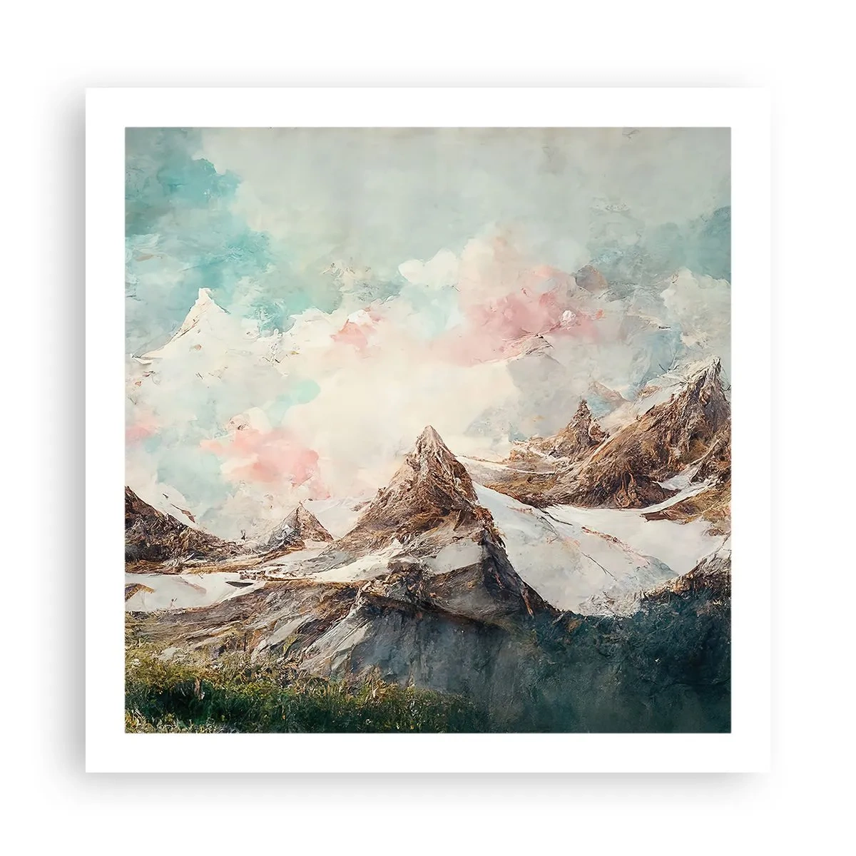 Plakat - Stenede knive - 60x60 cm