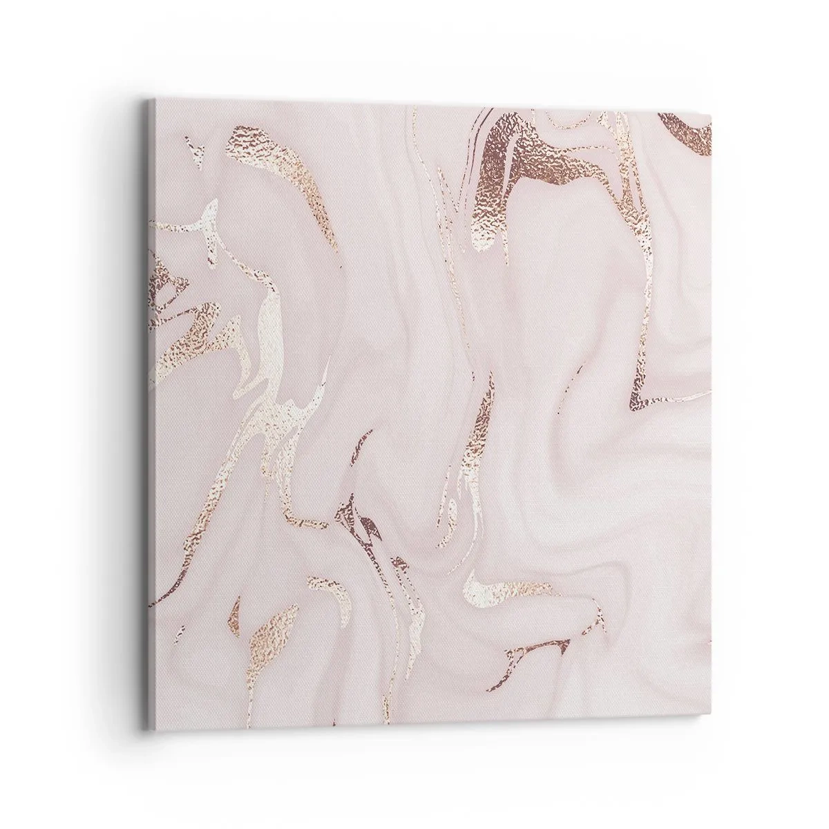 Lærredstryk - Billede på lærred - I et lyserødt tørklæde - 70x70 cm