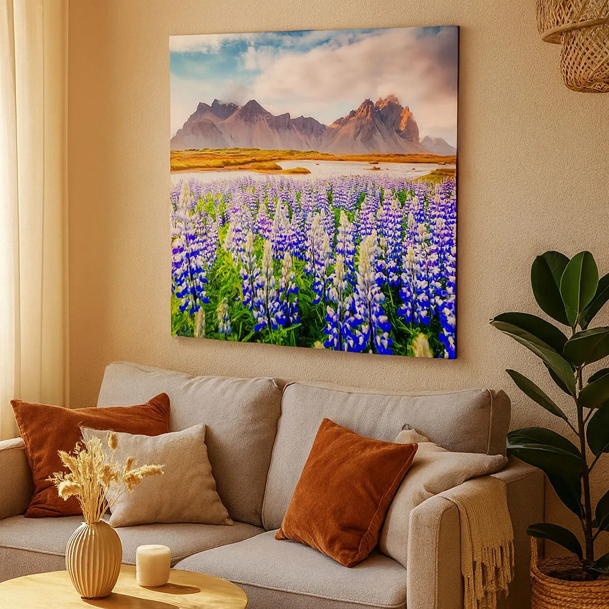 Lærredstryk - Billede på lærred - Styrke og strenghed ved siden af blidhed - 30x30 cm