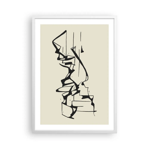 Plakat i hvid ramme - Måske et landskab - 50x70 cm