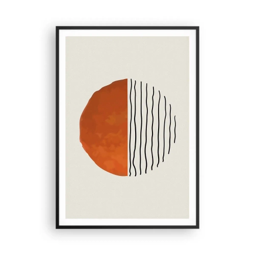 Plakat i sort ramme - I en japansk atmosfære - 70x100 cm