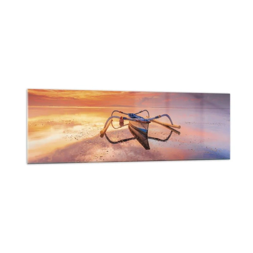 Billede på glas - Roen ved en tropisk aften - 160x50 cm
