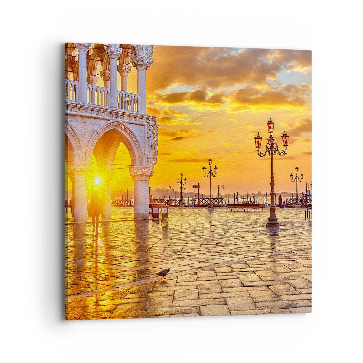 Lærredstryk - Billede på lærred - Hvor er alle henne? - 70x70 cm