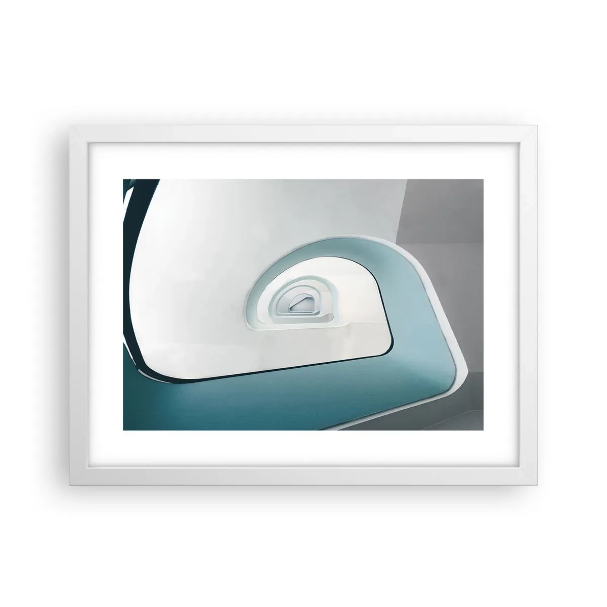 Plakat i hvid ramme - Til bunden af det blå - 40x30 cm