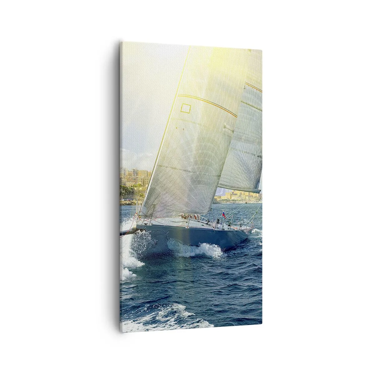 Lærredstryk - Billede på lærred - Tid til at forlade byen - 55x100 cm