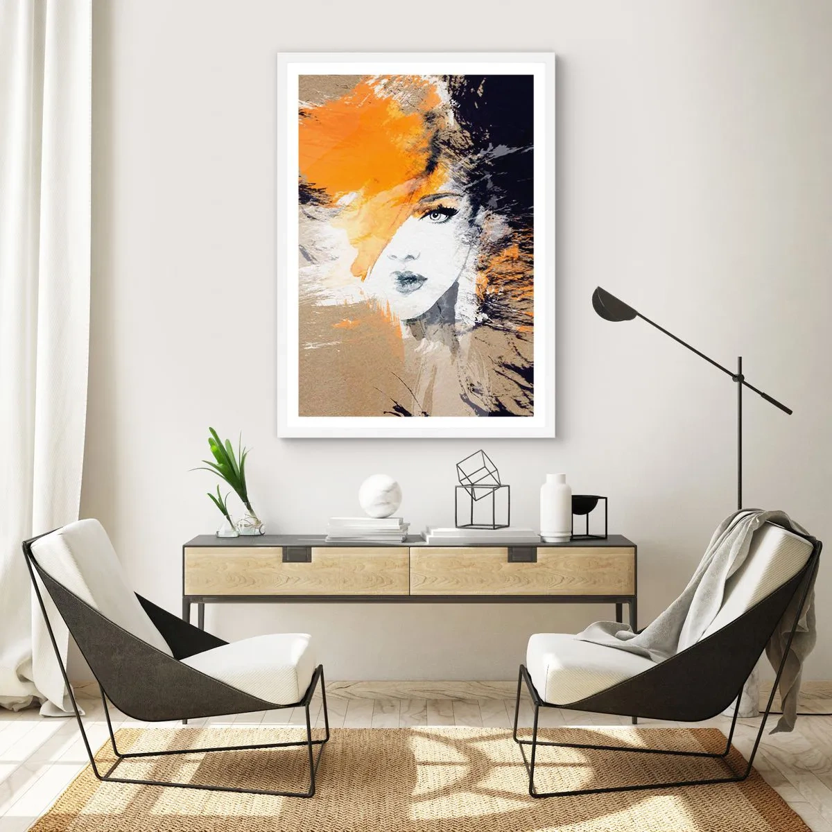 Plakat i hvid ramme - Og det bliver let - 70x100 cm