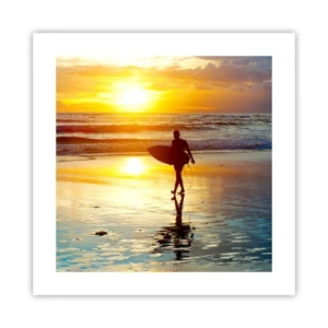 Plakat - Krigerens tilbagevenden - 40x40 cm