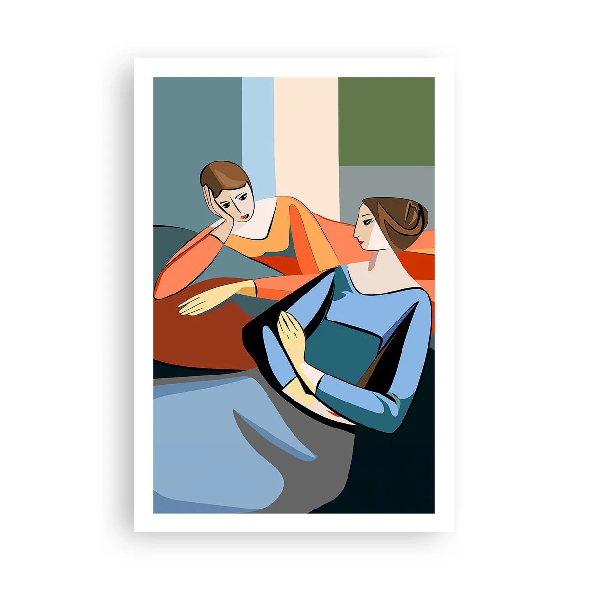 Plakat - Et øjeblik af fortrolighed - 61x91 cm