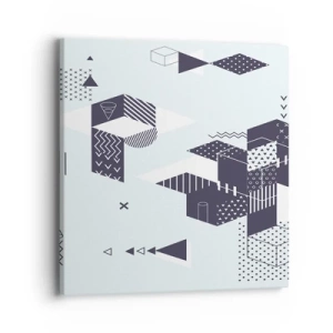 Lærredstryk - Billede på lærred - I matematikkens sjæl - 40x40 cm