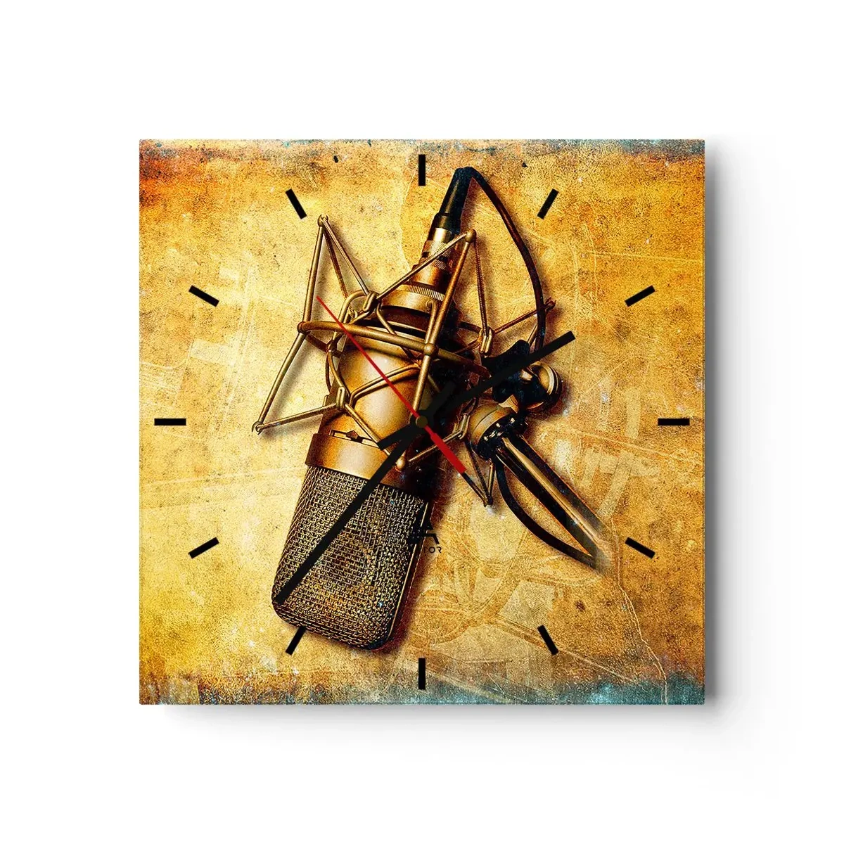 Vægur, Uret - Radioens gyldne år - 30x30 cm