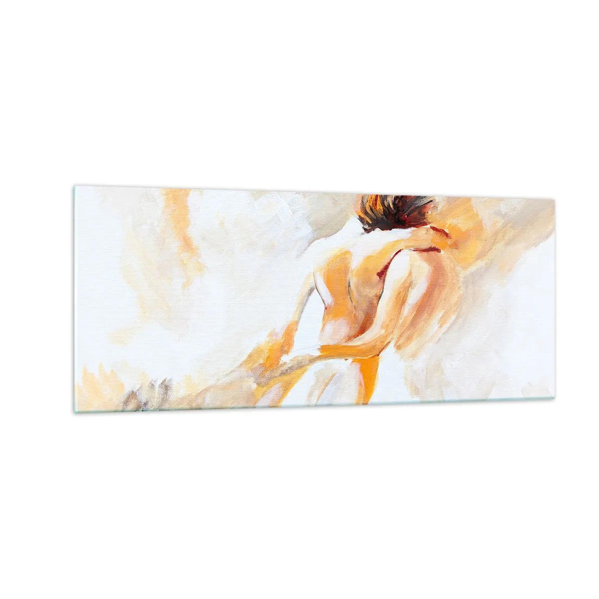 Billede på glas - I himlen af nærhed - 100x40 cm