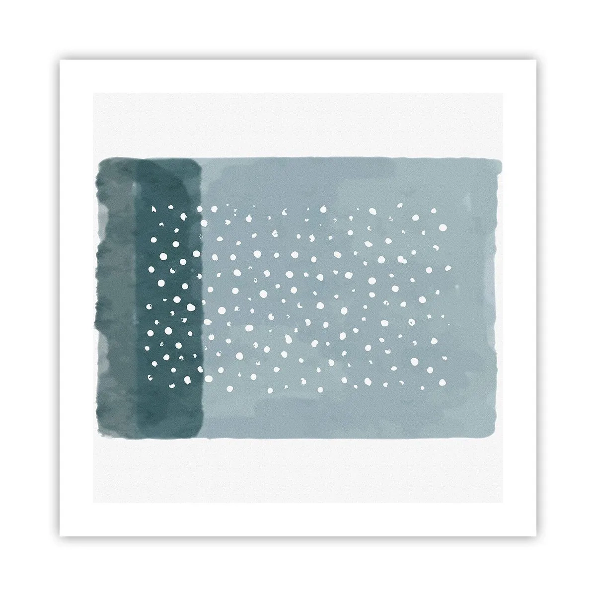 Plakat - Dyrket i blåt - 50x50 cm