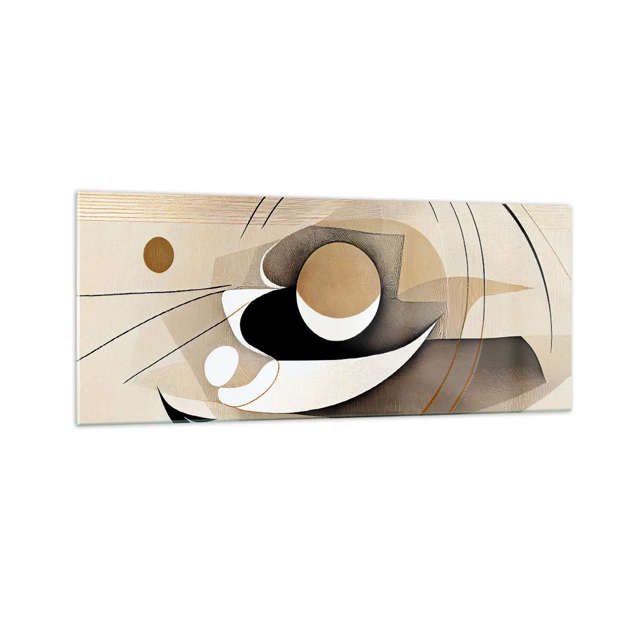 Billede på glas - Komposition: essensen af ting - 100x40 cm