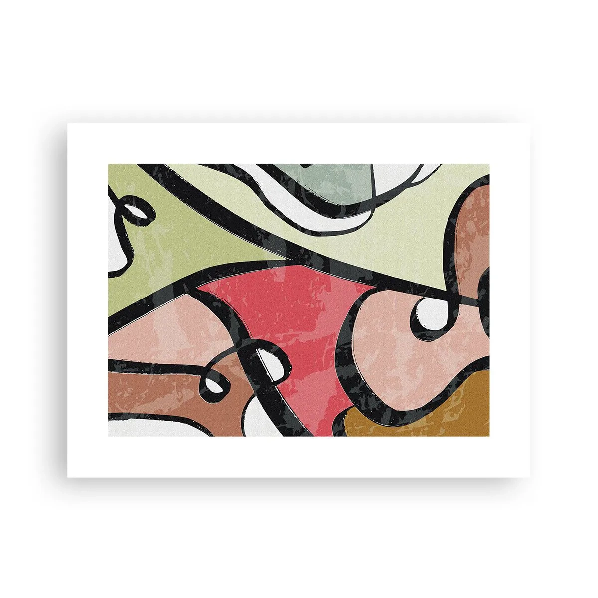 Plakat - Pirouetter blandt farver - 40x30 cm